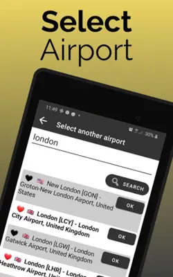 Stansted Airport STN Flight A android App screenshot 9